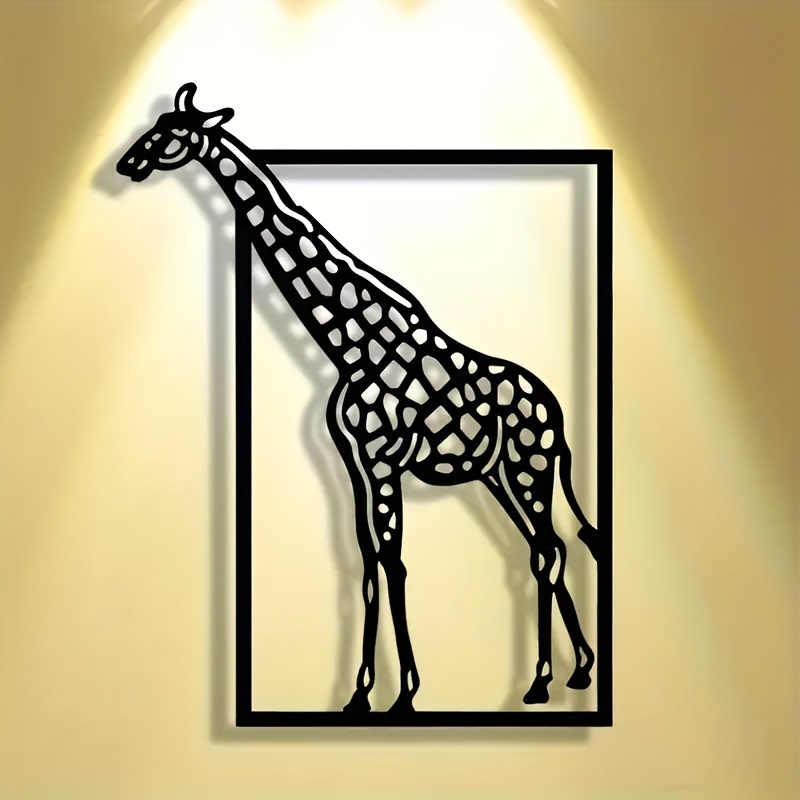 Art Craft Bar - Abstrakte Giraffen-Wandkunst aus Metall, Halloween-Dekoration, elegantes,