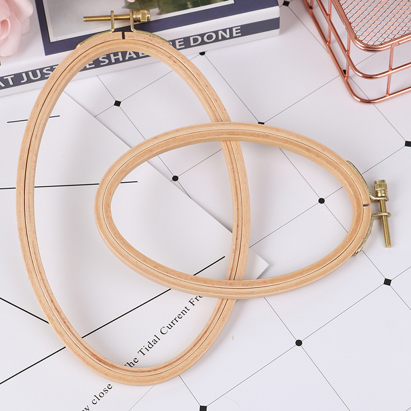 Embroidery Hoop Kit - Bambus Stickerei Reifen rahmen ovale Stickerei
