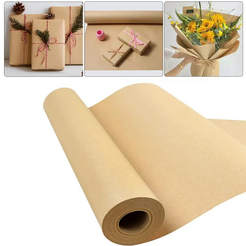 Wallpaper Art And Craft - Braunes Kraftpapier, ideal für Geschenkverpackungen, Verpackungsrolle