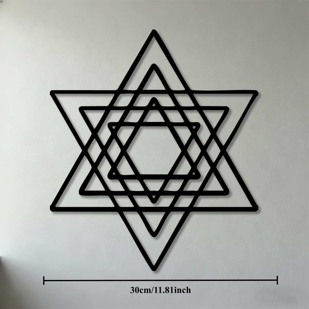 Art & Craft Paper Origami - CIFBUY Metall-Wandkunst, Eisen-Davidstern, jüdisches Symbol, Dekor,