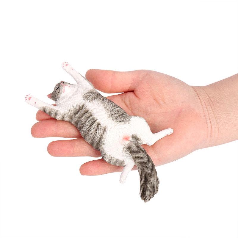Art Craft Cat - Kreative schlafende Katze Figur liegend Pose