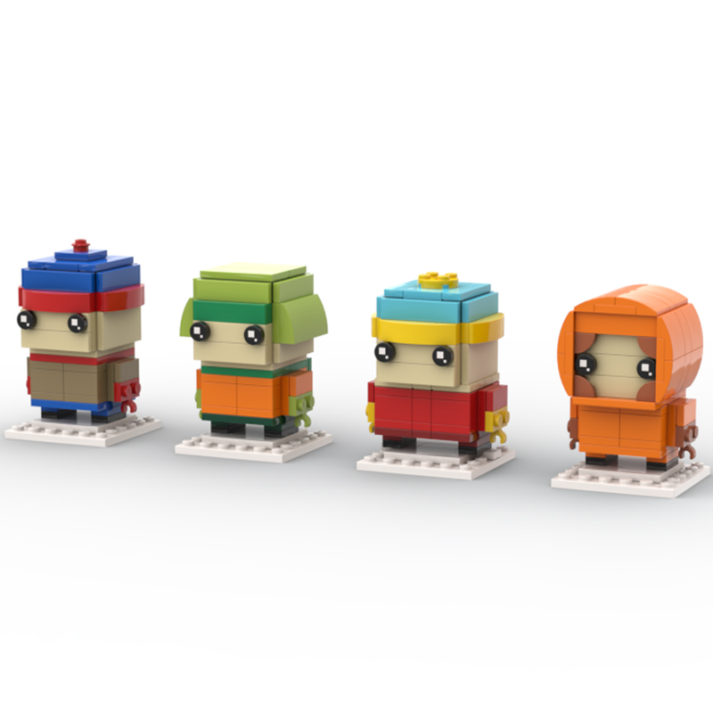 Art Craft Building - 336-teiliges MOC South Park BrickHeadz Modell-Bausteinset,