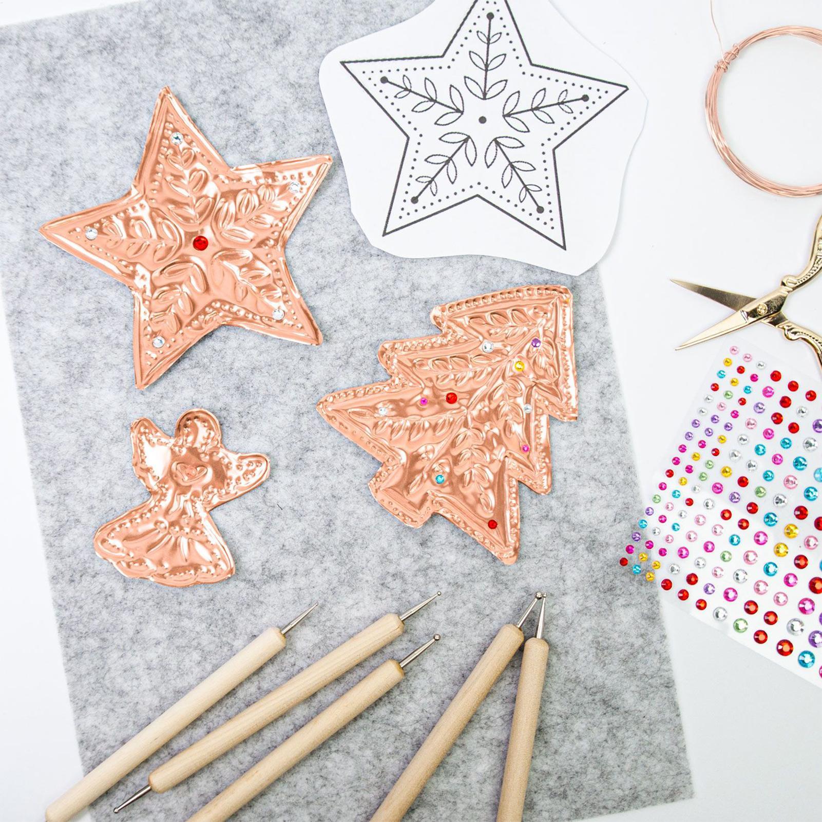Prägefolie, 8-teilig, Aluminiu – Art Craft Holiday Bewertung und Preis