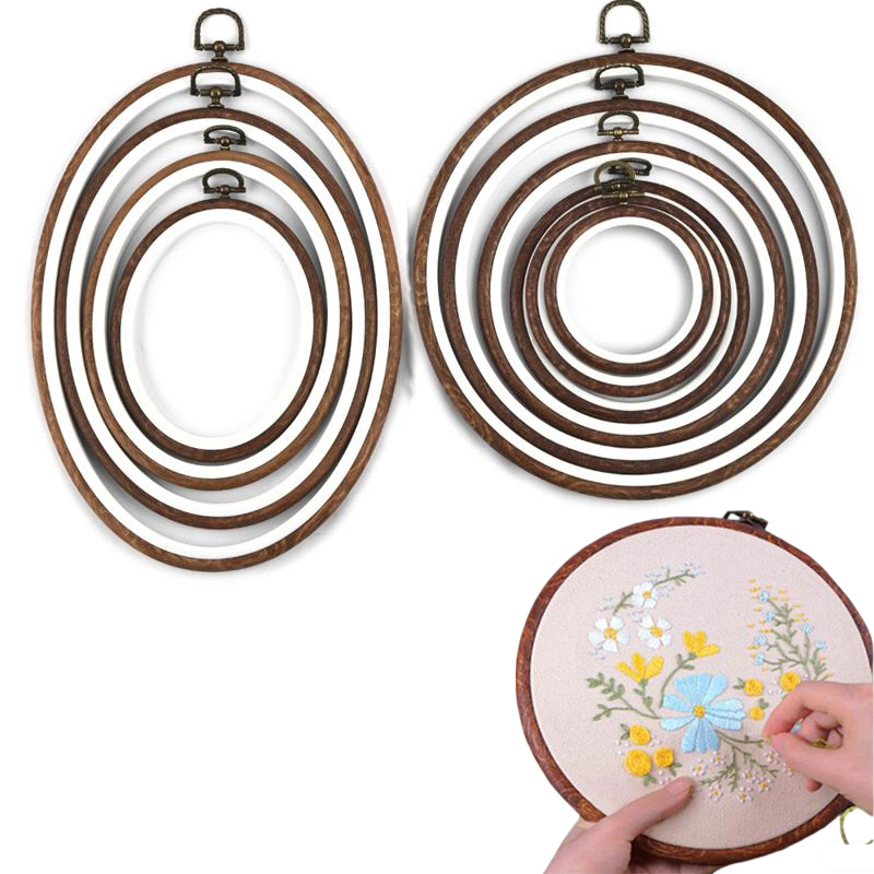 10PCS Nähen Werkzeug Runde Ova – Embroidery Hoop Kit Bewertung und Preis