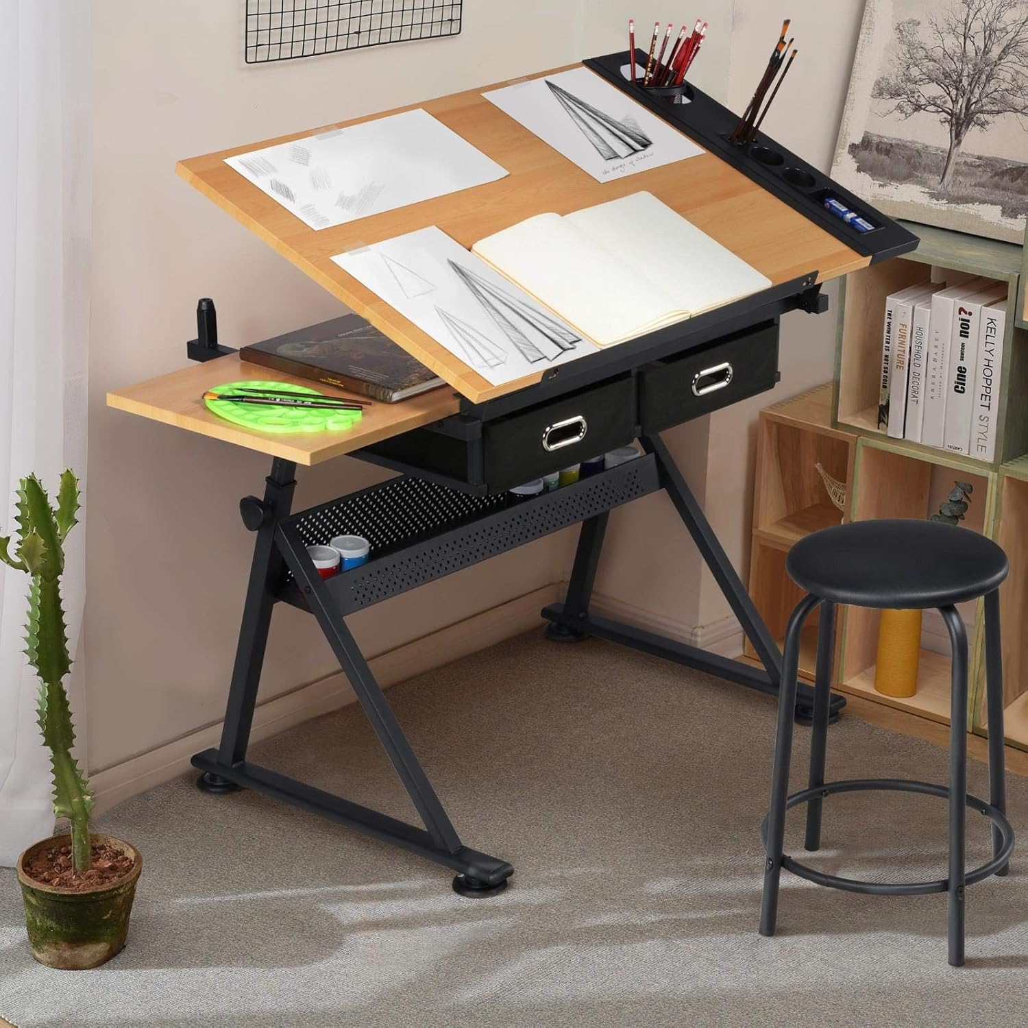 Verstellbarer Zeichentisch mit – Art Craft And Bewertung und Preis