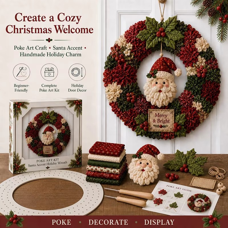 3D Weihnachts-Stoff-Poke-Art-S – Art Craft Holiday Bewertung und Preis