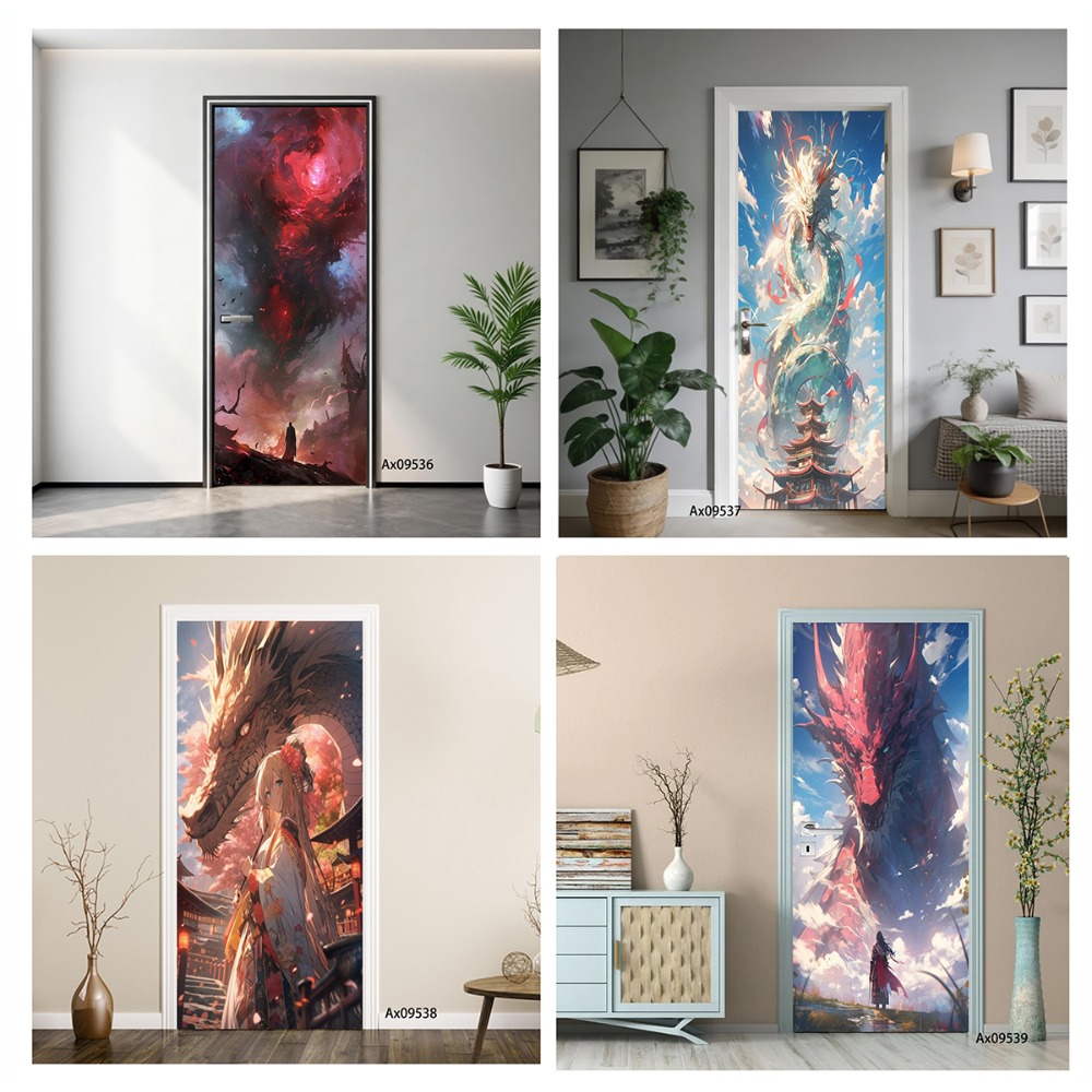 Fantasy-Drachen-Kunst-Türfolie – Wallpaper Art And Craft Bewertung und Preis