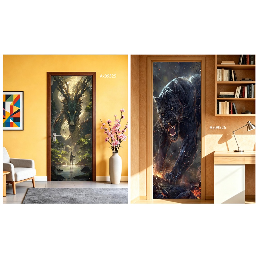 Fantasy-Drachen-Kunst-Türfolie – Wallpaper Art And Craft Bewertung und Preis