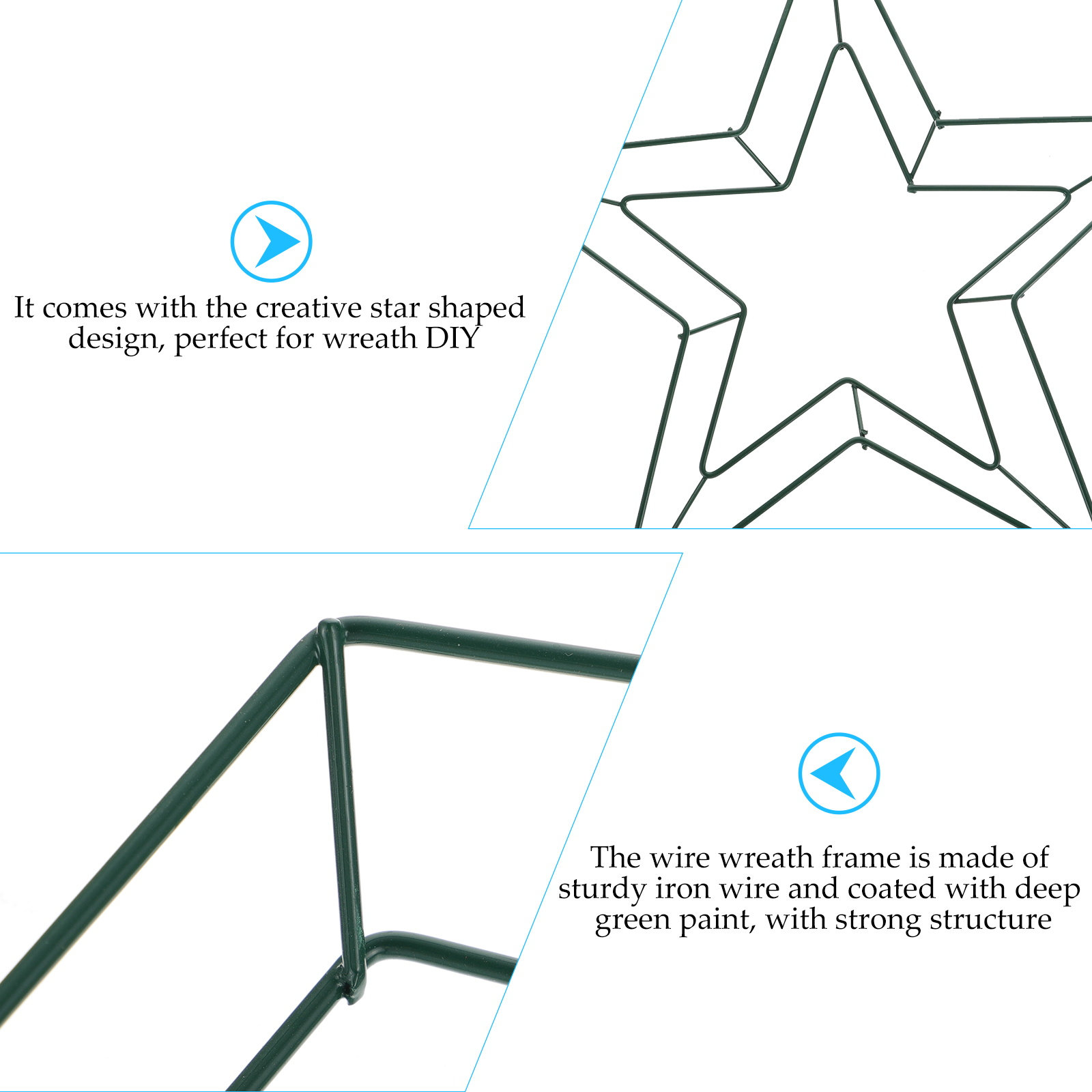 2 Stück robuste Eisenkranzring – Art Craft Holiday Bewertung und Preis